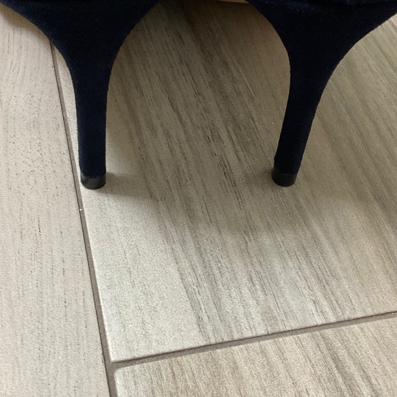 Stuart Weitzman Dark Blue Heeled Boots - Picture 8 of 15